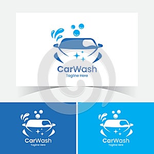 Car Wash Logo Design Template.