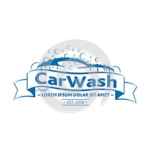 Car Wash Logo Design. Vector and illustration.