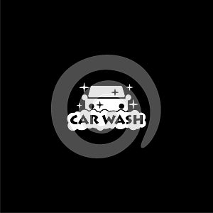 Car Wash Logo icon isolated on dark background