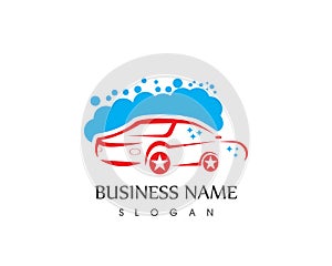 Car wash logo vector business icon logo template