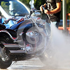 car wash for motorcycles