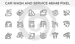 Car wash service icon