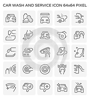 Car wash service icon