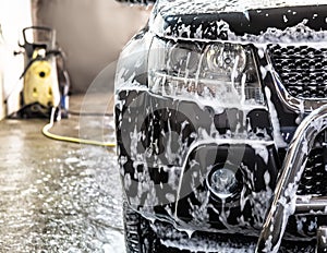 car at car wash