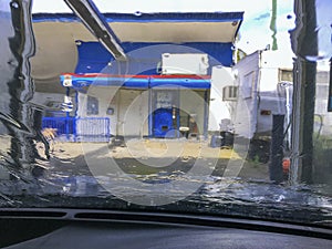 Car-Wash Water Blur