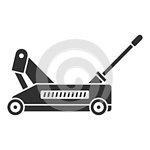 Car wheel jack icon, simple style