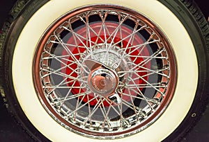 Car wheel steel spokes