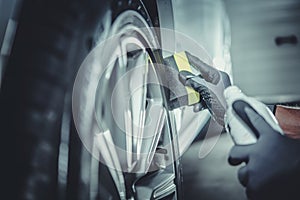 Car Wheel and Tires Cleaning