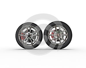 Car wheels - different rims