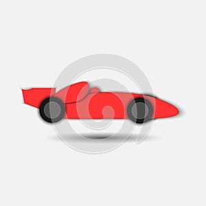 Car on white background isolated object abstract photo