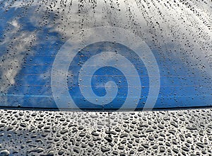 Car windscreen with rain drops