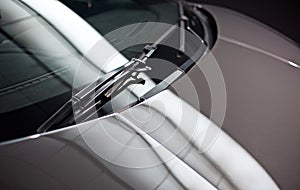 Car windscreen wipers photo