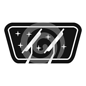 Car windshield defrost symbol icon