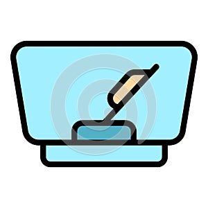 Car windshield wiper icon vector flat