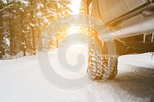 Car in the winter