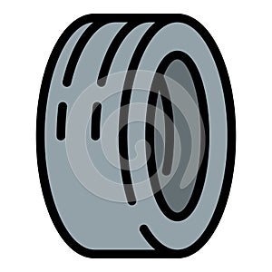 Car winter tyre icon outline vector. Auto part