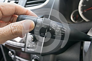 Car Wipers Control Open and Close.