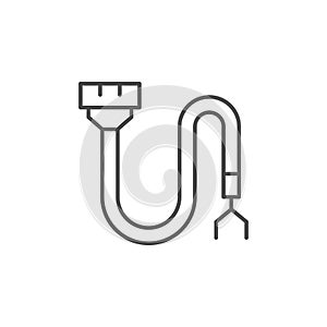 Car wire line outline icon