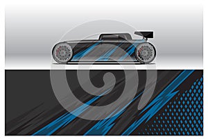 Car wrap decal designs. Abstract racing and sport background for racing livery or daily use car vinyl sticker. Decal vector eps