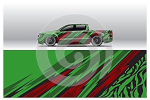 Car wrap decal designs. Abstract racing and sport background for racing livery or daily use car vinyl sticker. Decal vector eps