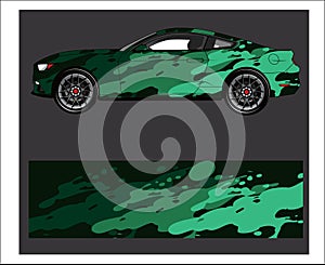 Car wrap grunge . Abstract strip for racing car wrap, sticker, and decal.