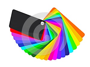 Car wrapping film color palette swatch