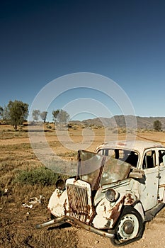 Car Wreck - Australian Outback