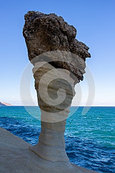 Cara Blanca beach near by Nador city in Morocco