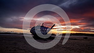 Cara Na Mara Shipwreck on Bunbeg Beach