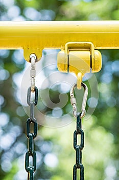 carabiner linking with chain