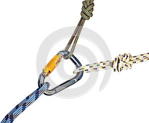 Carabiner and rope