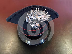 Carabiniere hat on the table