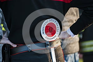 Carabinieri scoop detail