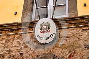 Carabinieri Sign Italy
