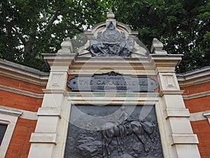 Carabiniers war memorial in London