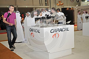 Caracal weaponry pavilion at Abu Dhabi International Hunting and Equestrian Exhibition