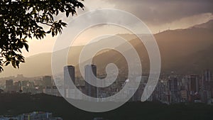 Caracas city sunset, Venezuela