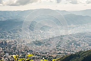 Caracas city view from Galipan at sunrise, Venezuela