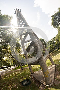 Caracas, Distrito Capital, Venezuela 26-05-2012.UCV clock, Central University of Venezuela photo