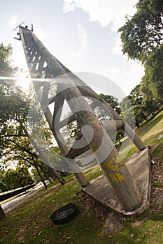 Caracas, Distrito Capital, Venezuela 26-05-2012.UCV clock, Central University of Venezuela photo