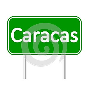 Caracas road sign. photo