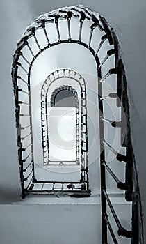 Caracole in an old house