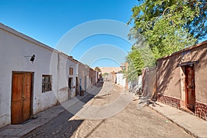 Caracoles street in San Pedro de Atacama, Chile photo