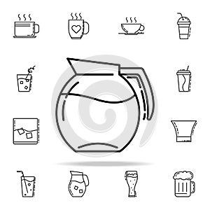 carafe of water dusk icon. Drinks & Beverages icons universal set for web and mobile