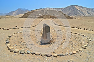 Caral, UNESCO world heritage site and oldest city in the Americas. Located in Supe valley, 200km north of Lima, Peru