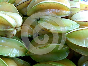 Carambola or Starfruit a species of tree native to tropical Southeast Asia