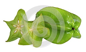 Carambole isolated on white