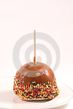 Caramel Apple with sprinkles