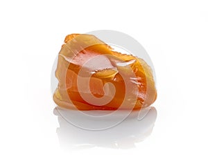 caramel candy on a white background