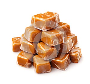 Caramel candy wrappers